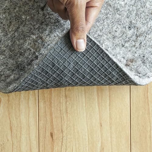 RUGPADUSA - Superior-Lock - 8'x10' - 1/4" Thick - Felt + Rubber - Premium Non-Slip Rug Pad - Perfect for Hardwood Floors, Available in 2 Thicknesses, Many Custom Sizes