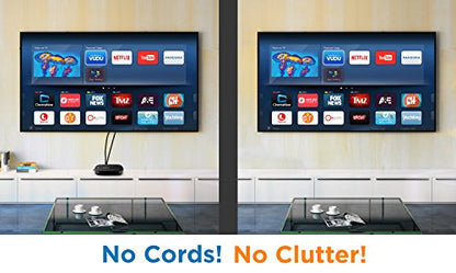Mount-It! Cable Box Mount Behind TV, Universal, Steel | Adjustable bracket for streaming devices, router, modem & DVD players, mounts behind TV.