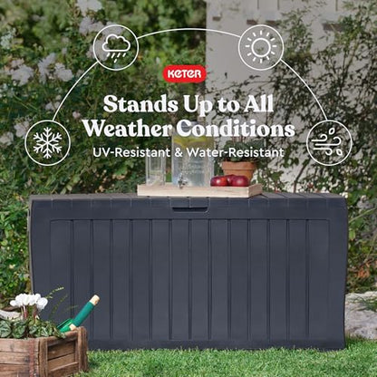 Marvel Plus 71 Gallon Resin Deck Box-Organization... (Graphite | Resin)