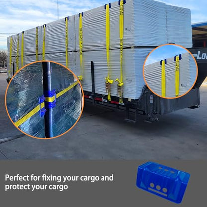 20pcs Flatbed Cargo Edge Corner Protectors Strap Corner Protectors Fit for Cargo Loads to Protect Cargo and Straps
