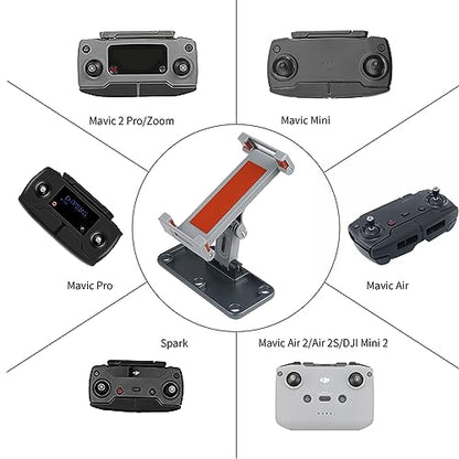 Hanatora 4.7-12.9 Inch Tablet Holder Mount for DJI Mavic Mini,Mini SE,Mavic 2 Pro/Zoom,Spark,Mavic Air/Pro Platinum Remote Controller, Aluminum Phone Accessories