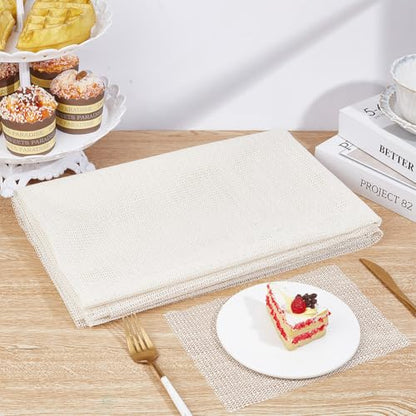 OLYCRAFT 78x59 Inch White Anti-Skid Rug Pad Table Mat Gripper 0.2mm Thick Rectangle Anti Slip Tablecloth Underlay Pad Non Slip Rug Pads for Household Carpet Mattress Floor Mat