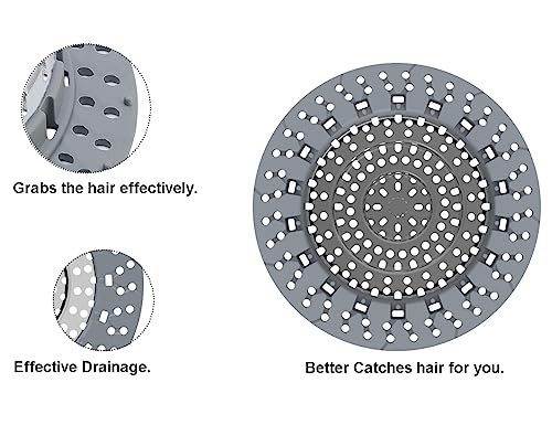 XAJOON Bathtub Drain Hair Catcher，Bathtub Protector Suitable for Bathroom Bathtub, Pop-Up Drains. (Patented Product)