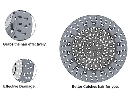 XAJOON Bathtub Drain Hair Catcher，Bathtub Protector Suitable for Bathroom Bathtub, Pop-Up Drains. (Patented Product)