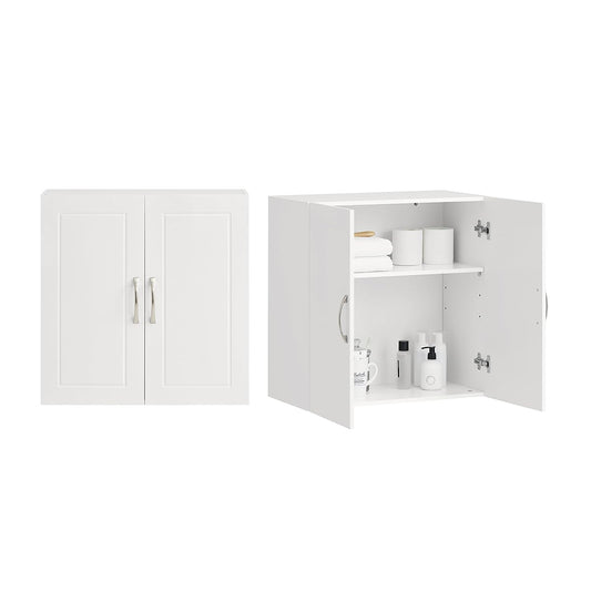 Wall Cabinet Laundry Room, Medicine Cabinet for Ba... (White | Engineered Wood)