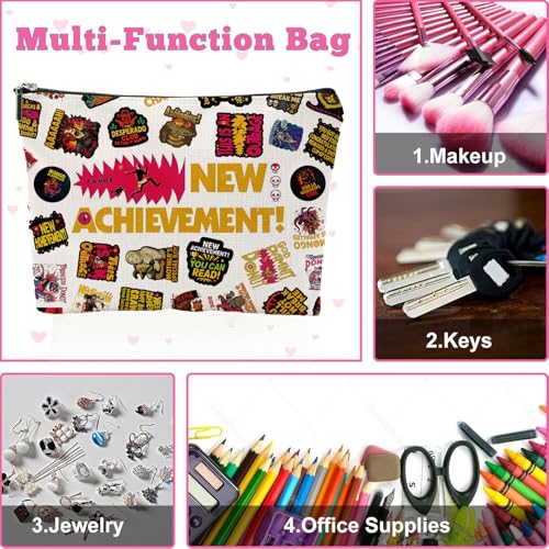 QualityLife DCC Makeup Bag New Achivement Funny Dungeon Book Crawler Reading Carl Merch