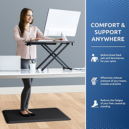 Kitchen Mat Cushioned Anti Fatigue Rug Standing and Comfort Floor Mats | Water-Resistant, Non-Slip, Easy to Clean Comfort Floor Mat for Kitchen, Sink & Office, Multiple Colors & Sizes, 17.3"x28"