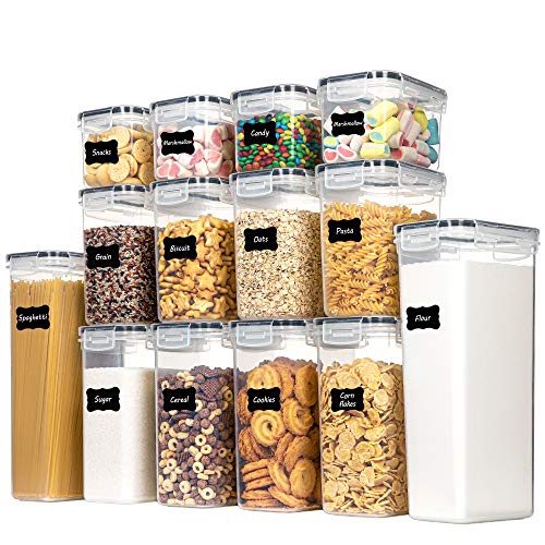 Airtight Food Storage Containers Set, 14 PCS Kitch... (Clear | Plastic)