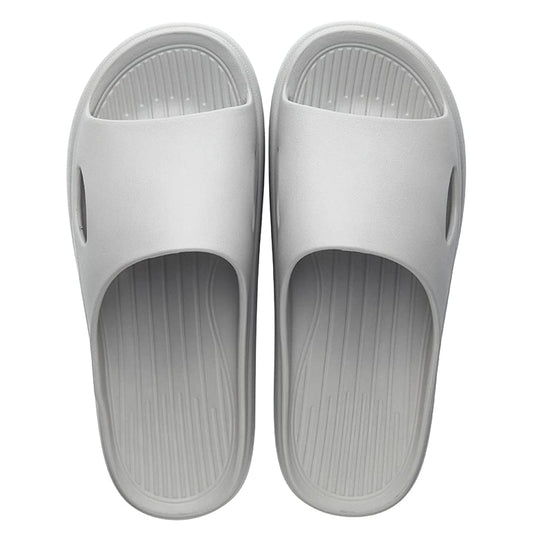 Women & Men Shower Slippers Open Toe House Slides... (2 Count | Grey)