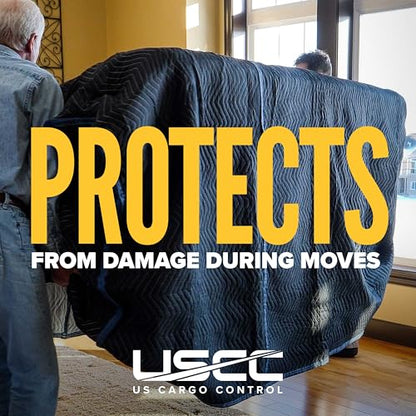 US Cargo Control Quilted Couch Cover 108" x 46", Sofa and Couch Cover for Moving and Storage, Cotton/Polyester Quilted Furniture Pads for Moving, Storing, and Deliveries, Reusable