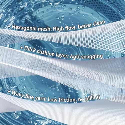 3Pcs Bra Wash Bag with Plastic Frame Support, Protective Lingerie Laundry Bags for Washer & Dryer, Anti-Tangle & Anti-Deformation Mesh Bag