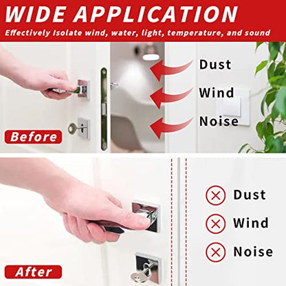 50 Feet D-Shape Rubber Weather Stripping Door Seal Strip, Self-Adhesive Backing Door Weatherstripping for Door Frame Insulation Large Gap, Easy Cut to Size with Tailor Scissors(White)