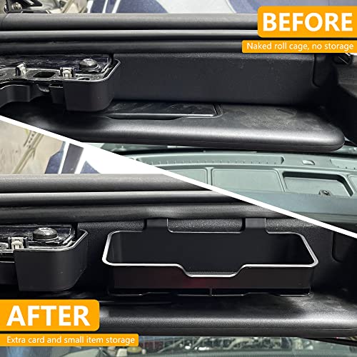 Sunglasses Holder for Ford Bronco 2/4 Door 2021-2026 Accessories | Sun Visor Organizer for Card, Glasses, Sunglass Storage, No Drill, Hanging Box for Bronco Off-road, Not for Bronco Sport SUV