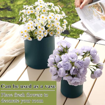 360° Rotating Utensil Holder, 6.3''+4.7'' Plastic... (2.Green)