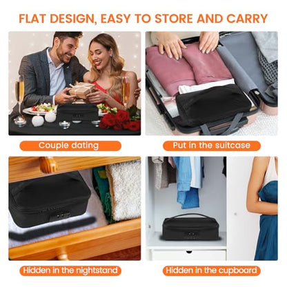 Discreet Lockable Storage Toy Bag Box Organizer Container (Small) | Private storage with combination lock, protective padding and travel-friendly design.