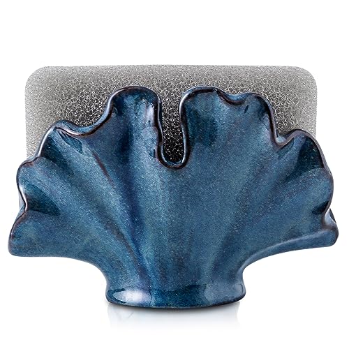 Uiddo Ceramic Sponge Holder,Sponge Holder for Kitchen Sink
