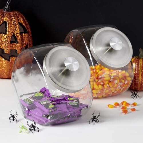 Anchor Hocking Penny Candy Jar 1 Gallon Glass Jar with Lid, Set of 2 Jars