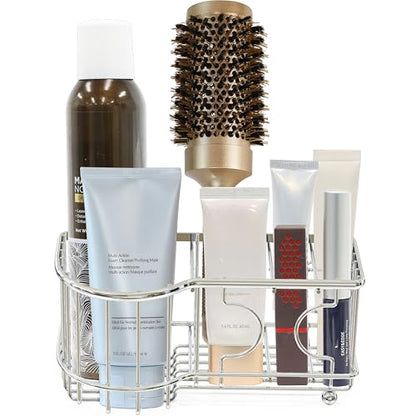 Simple Houseware Multi-Functional 6 Slots Toothbrush Holder, Chrome