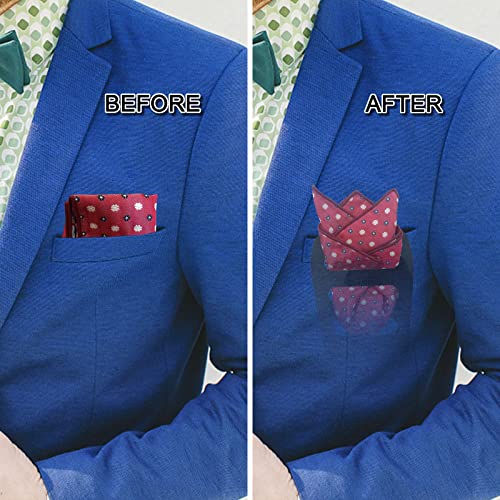 Pocket Squares Holder, Accessories for Men Square Scarf, Suits, Tuxedos,Vests and Dinner Jackets