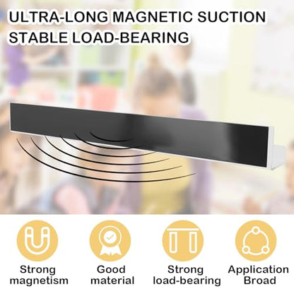2 Pack Magnetic Book Shelf for Classroom, Strong 8.8lb Magnet Acrylic Whiteboard Shelves, Teacher Supplies Organizer for Kids Books, Posters, Flash Cards, Classroom Accessories Storage (white)