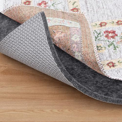 BALEINE Felt Non Slip Rug Pads, Extra Large 1/4" Thick Felt and Rubber Backing, Shock Absorbing Carpet Pad for All Carpets and Hardwood Floors (3x5 Ft)