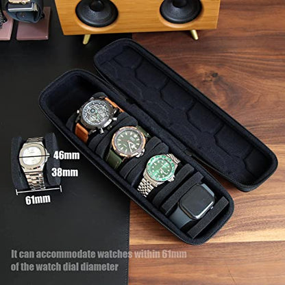 Watch Travel Case for Men and Women Portable Single Watch Storage box and Organizer for Wristwatches and Smart Watches