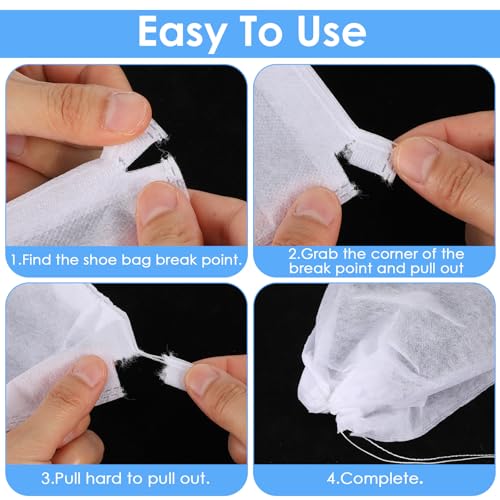 120 Pcs Dust Proof Storage Bags, Breathable Non Woven Fabric Dust Covers with Drawstring for Handbags, Purses, Shoes, and Portable Travel Organizer, 19.7x15.7 Inch, White