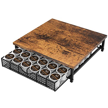Coffee Pod Drawer for K Cups Drawer Organizer Coffee Pod Storage with Drawer Baskets Pod Storage Holder for Cafe Counter in Home Office Farmhouse 36 Capacity