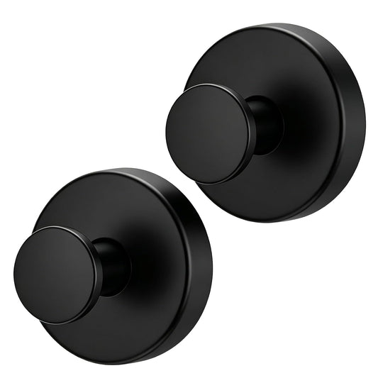 2026 Upgraded Drill-Free Suction Cup Hooks, Stainl... (2BLACK)