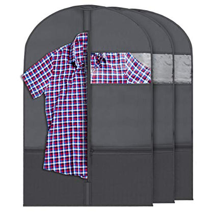 Plixio 36" Kids Garment Bags for Dance Costumes, Childrens Hanging Clothes | Childrens Hanging Clothes Organizer for Dress, Recital Outfit with Zippered Mesh Pockets for Shoes and Accessory Storage