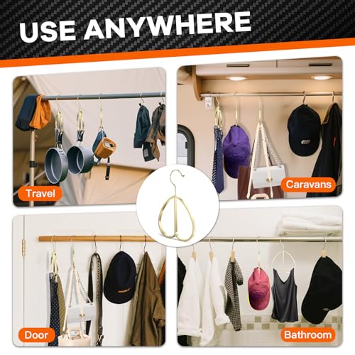 Multipurpose Closet Hangers- Tie and Belt Hanger for Closet- Ideal for Storing Belts, Ties, Scarfs, Baseball Hats, Purses & More- Great Space Saving Belt Organizer for Wardrobe