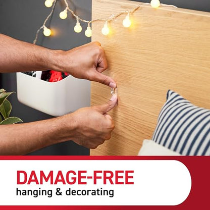 Command Clear Indoor Mini Wall Hooks, 30 Hooks, 32 Strips, Damage-Free Hanging and Decorating for Home, Room, Wall, Office, and Dorm Decor, Holds up to 0.5 lb