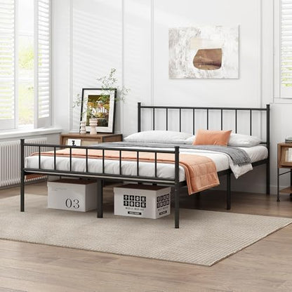 Full Metal Bed Frame,Steel Slat Support,Noise Free,Easy Assembly