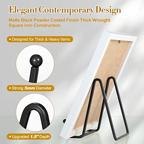 24 Pack Plate Stands for Display Picture Frame 4.5... (Black)