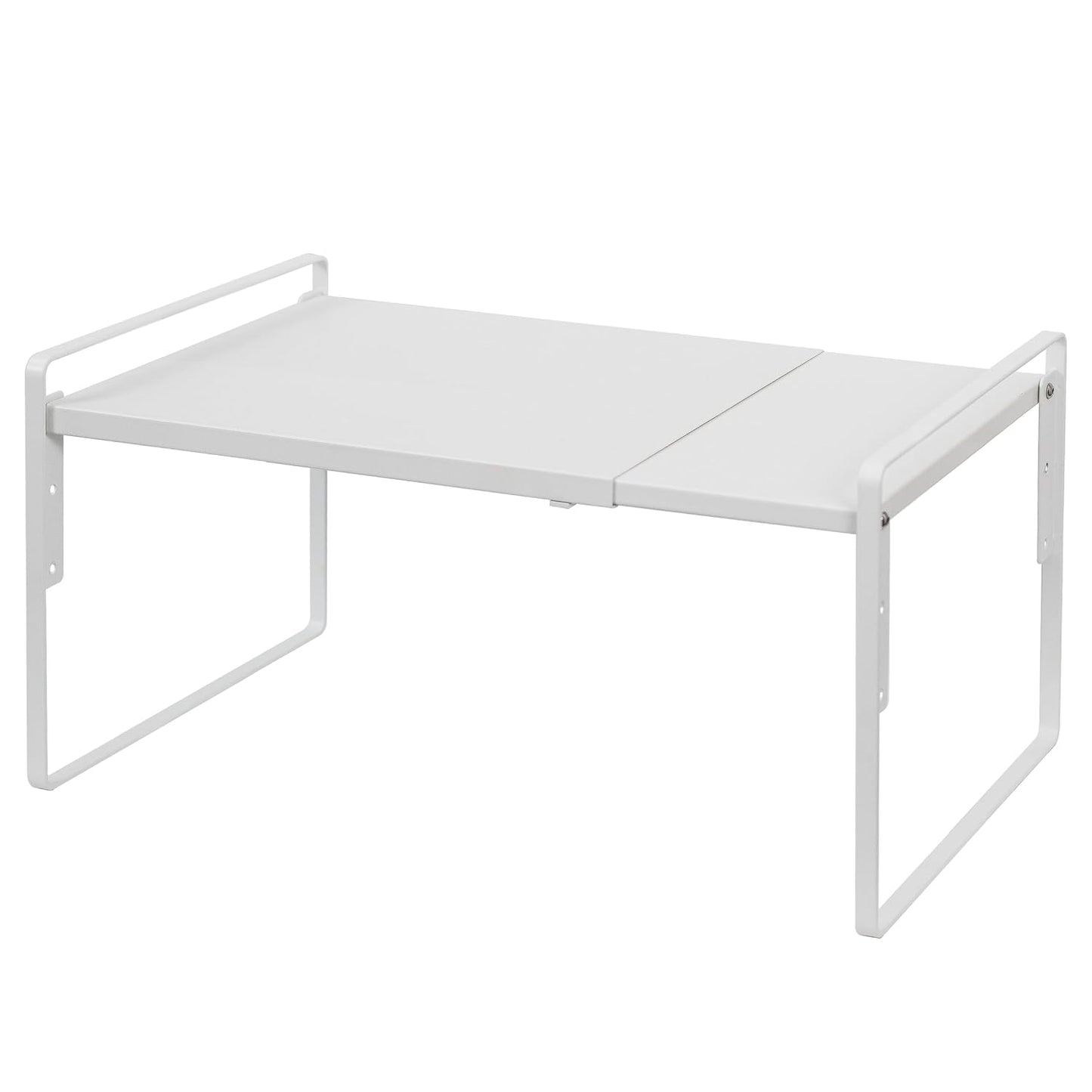 Cabinet Shelf Expandable Height Adjustable Shelf O... (White | Iron)