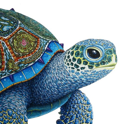 Turtle Outdoor Clock Waterproof for Patio Pool Garden Decor,11.3"x15.2" | Nautical Coastal Decorative,Silent,Inoor/Outside