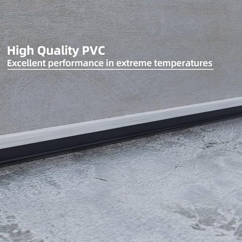 Garage Door Bottom Seal, 5/16" T-End, 4" Wide Weather Stripping, 10 ft | Helps block drafts, dust, leaves and rain; includes 2 end plugs