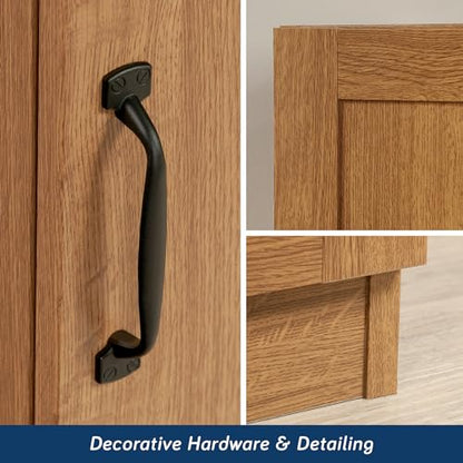 Sauder Miscellaneous Storage Cabinet/ Pantry cabinets, Highland Oak finish