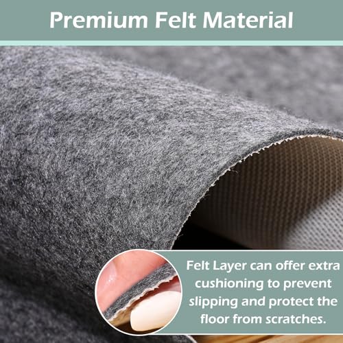 Non-Slip Rug Pads,8x10ft Waterproof Rug Pad,Carpet Pad for Hardwood,Tile,All Floors – Floor Protection,Cushioning, Anti-Slip Grip