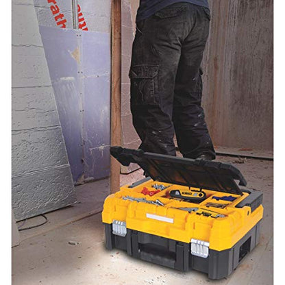 DEWALT TSTAK Tool Organizer, Small Parts and Screw Organizer Tool Box with Removable Compartments, (DWST17805)