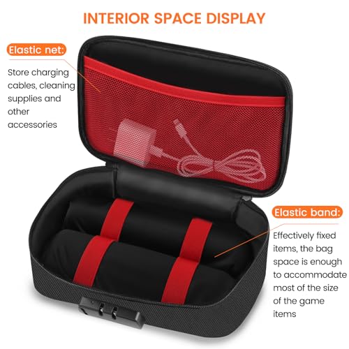 Discreet Lockable Storage Toy Bag Box Organizer Container (Small) | Private storage with combination lock, protective padding and travel-friendly design.