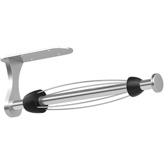 Paper Towel Holder Under Cabinet, One-Handed Tear,... (Silver)