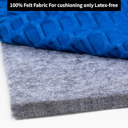 Felt Rug Pad - 1/2 9x12 Foot Extra Large Area Liner for All Floors and Trims, Thick Pad for Hardwood Floors Under Rugs, Keeps Rugs Softly and Securely in Place