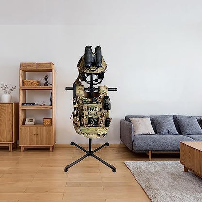 WANLIAN body armor stand，Tactical Gear Stand for Police and Duty Gear Rack | Quick Access & Convenient Store,Plate Carrier Stand Tactical Helmet Display Rack, Suitable for Indoor Home Garage