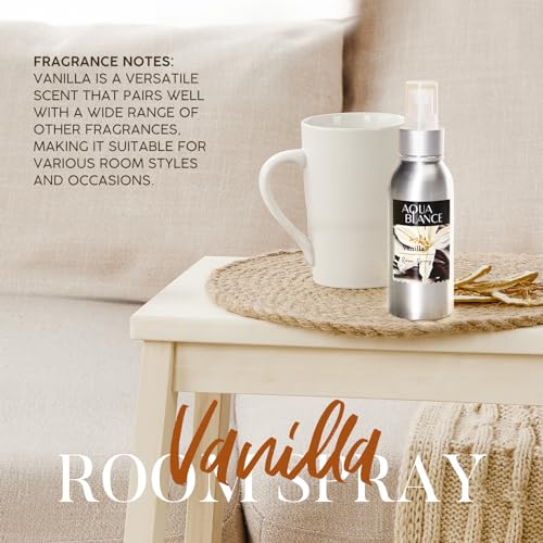 Fragrant Room Spray, Vanilla, 3 x 3.4 fl oz, Air Fresheners Odor Eliminator for Home, Bathroom, Concentrated Room Spray