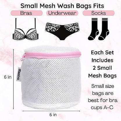 Mesh Bra Bags for Washing Machine, Lingerie wash Bags for Laundry