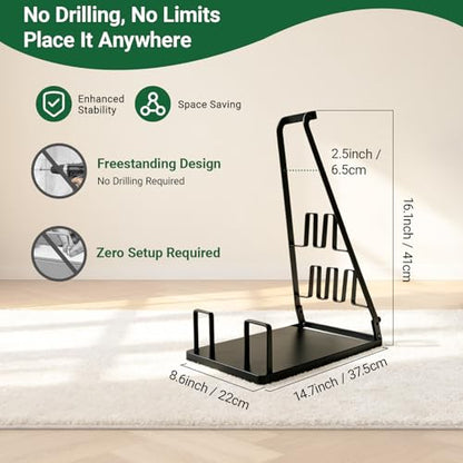 No Installation Required,Vacuum Stand Frame,Access... (Black | Black)