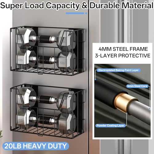 2-Pack Magnetic Folding Storage Shelf, No Drill Heavy Duty Organizer with 4 Hooks Magnetic Basket Shelves for Laundry Kitchen RV Refrigerator Washing Machine Garage