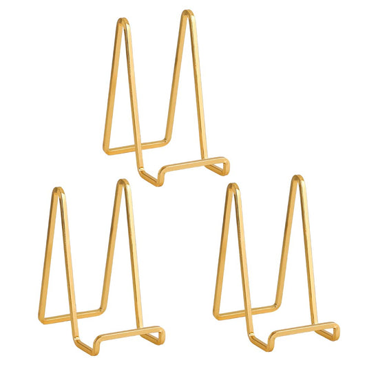 Plate Holder Easel Display Stand - 6 inch Metal Pl... (Gold)