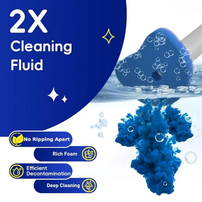 Newlonis® Disposable Toilet Bowl Brush, 32 Scented Refills, Wall-Mounted | Touch-Free, Toilet Cleaning Supplies